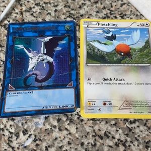 Pokémon and yu gi oh cards